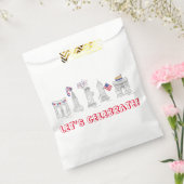 ニューヨー祝ク市7月4日愛国心 フェイバーバッグ (封をした状態)