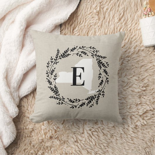 ニューヨー素朴クリースモノグラム装飾用クッション クッション (ブランケット)