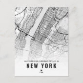 ニューヨー結婚クの週末詳細 エンクロージャーカード (正面)