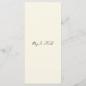 ニューヨー結婚クシティ水彩画デザイン メニュー (裏面)