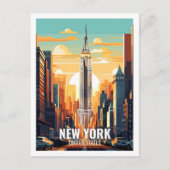 ニューヨー統一されたク州の有名な旅行場所 ポストカード (正面)