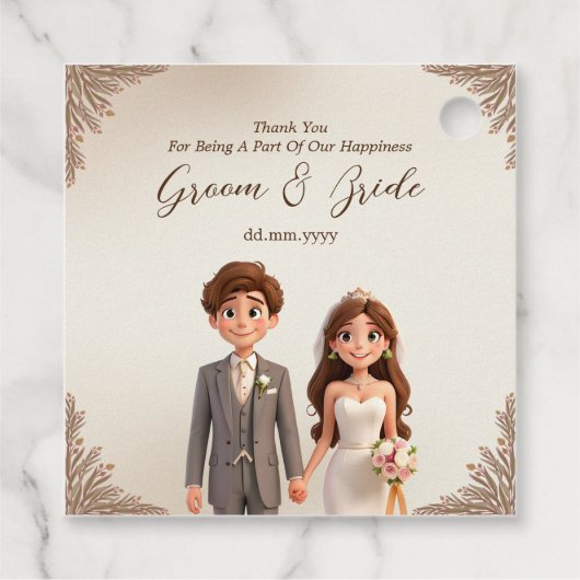 ニューライウィズサンキュー結婚式の引き出物 フェイバータグ (裏面)