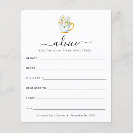 ニューライウィズブライダルティーのアドバイス