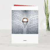 ニューライウィズリングや輪-e – リン初めてのクリスマスズホリデー シーズンカード (裏面)