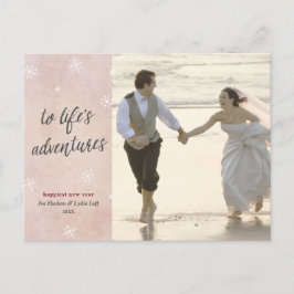 ニューライウェズホリデイニューイヤーズフォト ポストカード