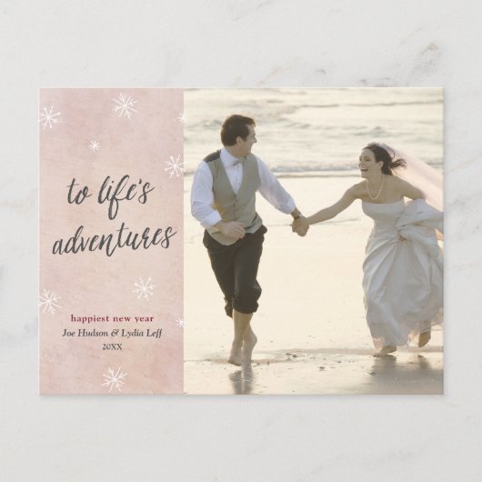 ニューライウェズホリデイニューイヤーズフォト ポストカード (正面)