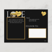 ニューライウェズ夫人のホリデーカードとしての最初のクリスマス シーズンポストカード (裏面)