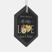 ニューライウェズ夫人の休日としての最初のクリスマス ガラスオーナメント (正面右)