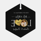 ニューライウェズ夫人の休日としての最初のクリスマス ガラスオーナメント (裏面)