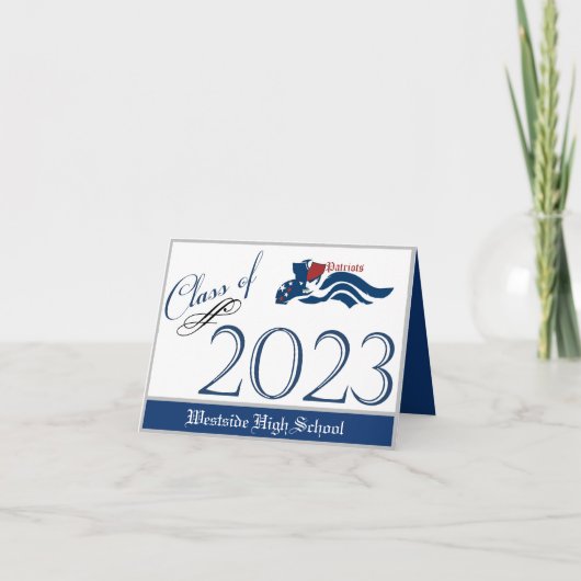 ニューライラウエストサイドハイスクールが折り返し発表 案内状 (正面)