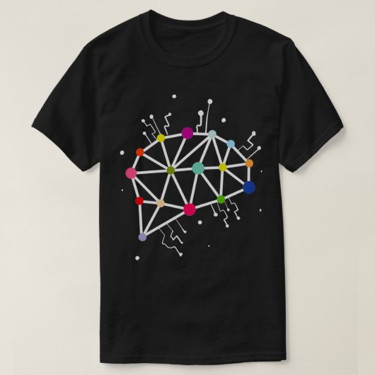 ニューラルクールネットワークデータ科学深い学の Tシャツ (デザイン正面)
