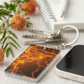 ニューラルグロー：光の電気経路 キーホルダー (正面右)