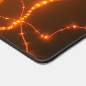 ニューラルグロー：光の電気経路 デスクマット (コーナー)