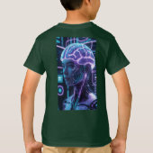ニューラルネクサス未来的AIサイバーパンク Tシャツ (裏面)