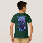 ニューラルネクサス未来的AIサイバーパンク Tシャツ (裏面フル)