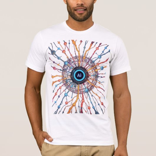 ニューラルネットワークアート Tシャツ (正面)