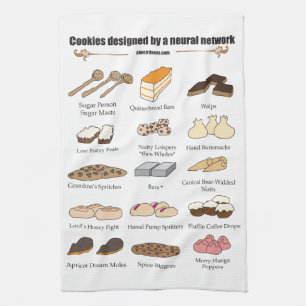 ニューラルネットワーククッキー キッチンタオル