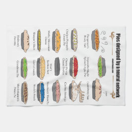 ニューラルネットワークパイ キッチンタオル