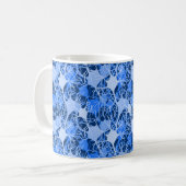 ニューラルネットワーク青ニューロン コーヒーマグカップ (正面左)