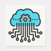 ニューラルネットワーク スタンダードランチョンナプキン (正面)