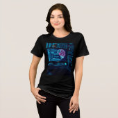 ニューラルネットワーク トライブレンドＴシャツ (正面全面)