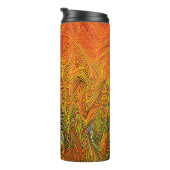 「ニューラルファイアストーム」抽象芸術イエローオレンジ タンブラー (回転右)