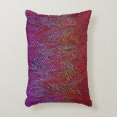 「ニューラルファイアストーム」抽象芸術」赤紫 アクセントクッション (正面(垂直))