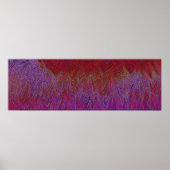 「ニューラルファイアストーム」抽象芸術」赤紫 ポスター (正面)