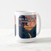 ニューリバーゲナショナルパークウェストバージニア橋 コーヒーマグカップ (正面右)