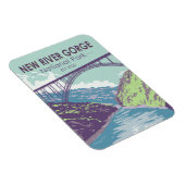 ニューリバーゲナショナルパークウェストバージニア橋 マグネット (右側)