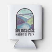 ニューリバーゲナショナルパークウェストバージニア橋 缶クーラー (裏面)