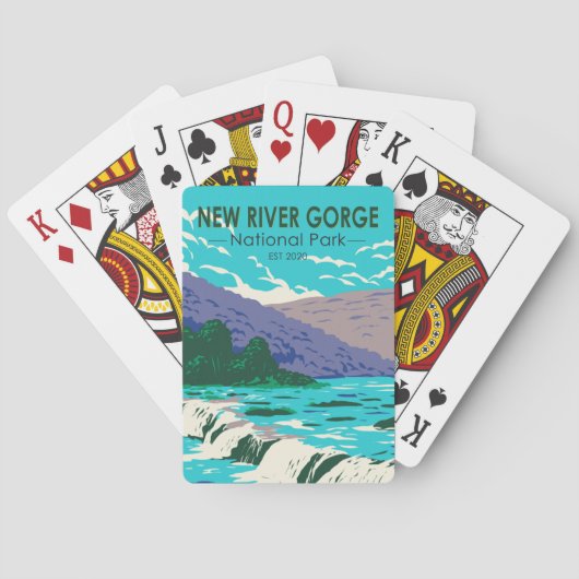 ニューリバーゲナショナルパークウェストバージニア トランプ (裏面)