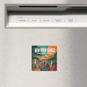 ニューリバーゲナショナルパークウォーターカラーデザイン マグネット (インサイチュ (食洗機))