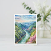 ニューリバーゲナショナルパークウォーターカラー絵画ズ ポストカード (スタンド正面)