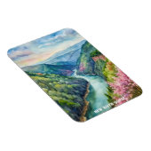 ニューリバーゲナショナルパークウォーターカラー絵画ズ マグネット (右側)