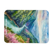 ニューリバーゲナショナルパークウォーターカラー絵画ズ マグネット (横)