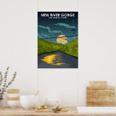 ニューリバーゲナショナルパークヴィンテージトラベルアート ポスター (キッチン)