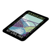 ニューリバーゲナショナルパーク動揺してヴィンテージ マグネット (左側)