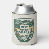 ニューリバーゲナショナルパーク旅行エンブレム 缶クーラー (缶正面)