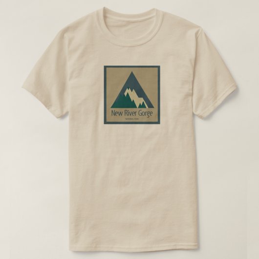 ニューリバーゲナショナルパーク素朴 Tシャツ (デザイン正面)