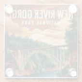 ニューリバーゲナショナルパーク&リザーブメント ガラスコースター (裏面)