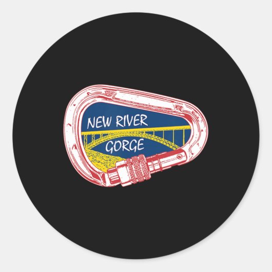 ニューリバーゴルジ登山カラビナー ラウンドシール (正面)