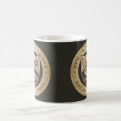 ニューリバーゴージェナショナルパークゴールデンエンブレム コーヒーマグカップ (中央)