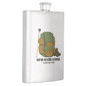 ニューリバーゴージェナショナルパークバックパック フラスク (右)