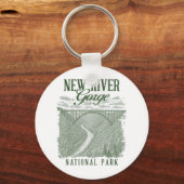 ニューリバーゴージェナショナルパーク旅行自然Exp キーホルダー (正面)