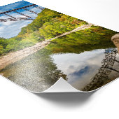 ニューリバーゴージブリッジウェストバージニア フォトプリント            (角)