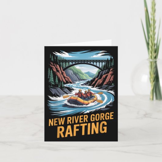 ニューリバー峡谷ラフティング ホワイトウォーターカヤック アウトドア ワイルドスポーツ カード (正面)