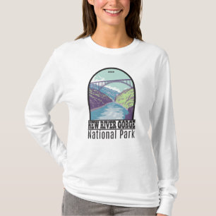 ニューリバー峡谷国立公園ウェストバージニアブリッジ Tシャツ