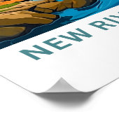 ニューリバー・ゴージ国立公園 旅行ポスター ポスター (角)