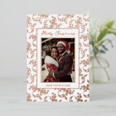 ニューリュードフォイルカスタムクリスマスカードホリデーラックス 箔シーズンカード (立ち正面)